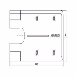 Acciaio inox finitura lucida Adatta copertura chiudiporta MAB DC477 Dimensioni mm 294x130