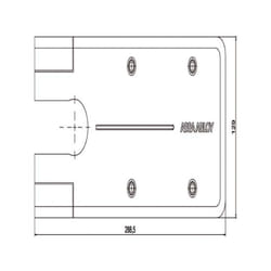 Assa Abloy - Piastra Chiudiporta Dc477 Inox Dccp534 Mab