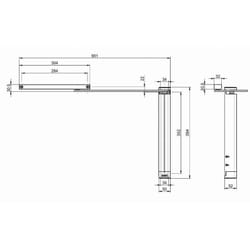 Assa Abloy - Chiudicancello Vertic.Sx Nero Dc630G