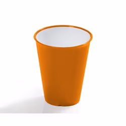 Adamo S2025, Arancione, Bianco, Polipropilene (PP), 1 pz, Rotondo, 250 ml, 85 mm