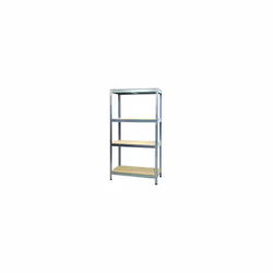 - Scaffale zincato - 4 ripiani - Portata 300 Kg - Dimensioni 120x50x180 cm Kit Scaffale Joker 4 piani Scaffale a incastro zin ...