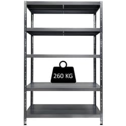 Grima - scaffale in metallo 'maciste' ad incastro con 5 piani, 100x50x195 cm portata 260 kg