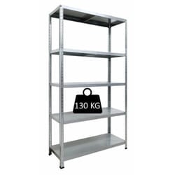 Grima - scaffale in metallo 'ettore' a bullone con 5 piani, 100x40x187 cm portata 130 kg