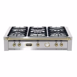 Lofra TRS96/5, Acciaio inox, Superficie piana, 90 cm, Gas, Acciaio inox, 5 Fornello(i)
