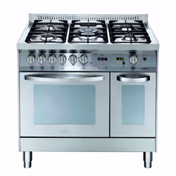 Lofra PD96GVET/C, Cucina freestanding, Acciaio inox, Pulsanti, Manopola, Acciaio inox, Acciaio inox, Frontale