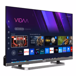 SABA SMART TV 24" HD READY, Sistema operativo VIDAA, Triplo ter DVBT2/C/S2 HEVC MAIN10, Certificato TivuSAT, Piedistallo centrale, Dolby Audio - Vista aggiuntiva 3