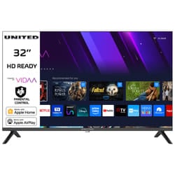 United UN32HVZ1 SMART TV 32" HD, Sistema operativo VIDAA, Triplo tuner DVBT2/C/S2 HEVC MAIN10, Dolby Audio, Parental Control