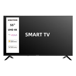 United SMART TV 55" ULTRA HD 4K, Sistema operativo VIDAA, Triplo tuner DVBT2/C/S2 HEVC MAIN10, Dolby Audio, Parental Control