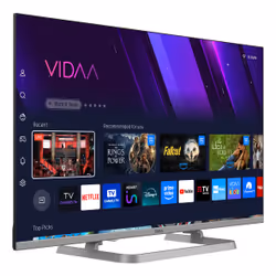SABA SMART TV QLED 32" FULL HD, Sistema operativo VIDAA, Triplo ter DVBT2/C/S2 HEVC MAIN10, Certificato TivuSAT, Piedistallo centrale, Dolby Audio - Vista aggiuntiva 3