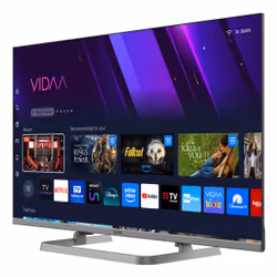 SABA SMART TV QLED 32" FULL HD, Sistema operativo VIDAA, Triplo ter DVBT2/C/S2 HEVC MAIN10, Certificato TivuSAT, Piedistallo centrale, Dolby Audio - Vista aggiuntiva 4
