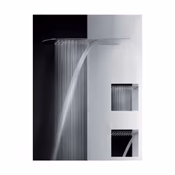 Gessi Tremillimetri 1x soffione 200 per montaggio a parete con pioggia e cascata Larghezza 195mm x centro pioggia 400mm A 3 b ...
