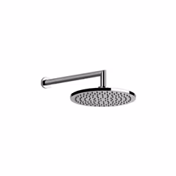 Gessi Emporio Soffione anti-calcare tondo con giunto e supporto a muro 1/2 connessione A 3 bar di pressione circa 15 l/min