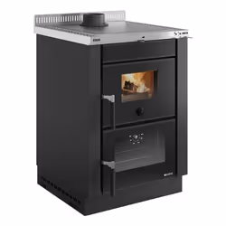 La Nordica Vicenza EVO VST, Caminetto freestanding, Chiuso, A legna, Antracite, Interno, Orizzontale