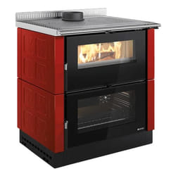 La Nordica Verona XXL VST Maiolica Interno Caminetto freestanding A legna Bordeaux