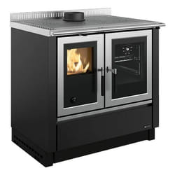 La Nordica Venezia Interno Caminetto freestanding A legna Antracite