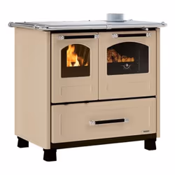 La Nordica Family 4,5, Caminetto freestanding, Chiuso, A legna, Caramello, Interno, Orizzontale