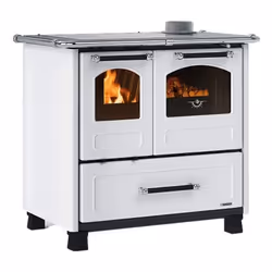 La Nordica Family 4,5, Caminetto freestanding, Chiuso, A legna, Bianco, Interno, Orizzontale