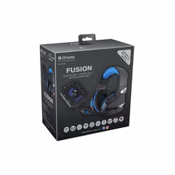 Xtreme Fusion Headset + Sound Box 7.1, Cablato, Gaming, 20 - 20000 Hz, Auricolare, Nero, Blu