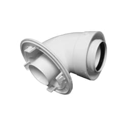 Baxi - Curva di partenza coassiale 90° ribassata per caldaia a condensazione ø60/100