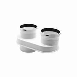 Baxi 7102689 Scarico Fumi sdoppiato da 80/125 a 80/80 per caldaie a condensazione. COMPATIBILITA'Compatibile con i modelli: D ...