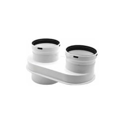 Kit scarico fumi separati aspirazione orientabile sdoppiato 7102689 - Baxi