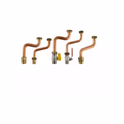 Kit raccordi telescopici baxi per caldaia a incasso luna air modello da 24 e 28 kw. con rubinetto gas ed acqua