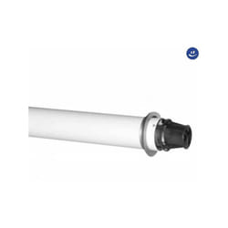 Tubo coassiale con terminale per scaldabagno tiraggio forzato ø 60/100 Baxi