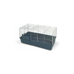 Kerbl - gabbia per conigli sonny 80 flat cm. 78,5x44,5x39 h 3 pz