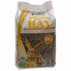 Fieno Tarassaco e Camomilla 500gr CROCI Fieno Hay di Croci è un ottimo fieno per conigli 100% naturale e ricco di fibre, sost ...