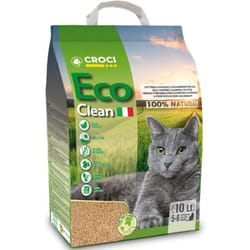 Croci - Lettiera Eco Clean agglomerante 5 confezioni da 10 litri