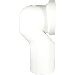 Ideal Standard - Multi Suites, Curva tecnica per water, Raccordo universale per scarichi a pavimento in PVC, Bianco