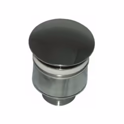 Piletta di scarico non chiudibile per lavabo attacco: G 1 1/4" copertura cromata, diametro: 72 mm
