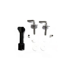 Ideal Standard - Ceramica Dolomite set cerniere ricambio per sedile J523201, acciaio inox J5238BJ