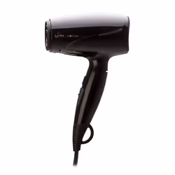 GA.MA Phon da viaggio Eolic Mini: Phon da viaggio, leggero e silenzioso, 1600 W, Motore DC Ultraleggero, componenti interni in tormalina, 4 combinazioni di velocità e temperatura, solo 238 grammi, inclusa 1 bocchetta
