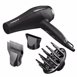 GA.MA Phon Power Ion: 2200 W, tecnologia ioni, ideale per tutti i tipi di styling, motore AC a lunga durata, componenti in ceramica per protezione dei capelli, 6 combinazioni di temperatura, 2 velocità, incluse 2 bocchette e 1 diffusore