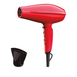GA.MA Phon Brilliant Ceramic Ion, 2200 W, Componenti Interni in Ceramica, Per Capelli Sani e Protetti, Motore DC Ultraleggero, 6 Combinazioni di Temperatura e Velocità, Pulsante Aria Fredda, Include una Bocchetta