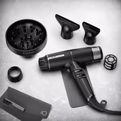 GA.MA Phon iQ Lite: leggero 316 grammi, ultracompatto, 1500 W, Tecnologia agli Ioni e Ossigeno Attivo, Motore Brushless a lunga durata, Effetto Anti Crespo, Sei combinazioni di temperatura e velocità, Pulsante Aria Fredda, Silenzioso, Accessori esclusivi - Vista aggiuntiva 6