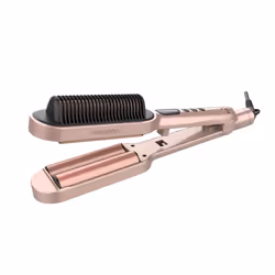 GA.MA Ondulaton Waver & Brush Keration, Per Onde Perfette, Tecnologia Micro Glitt, Protezione Cheratina Capelli, Temperatura Regolabile, Calore Infrarosso Lontano per Trattamento Delicato, Semplicità d'uso - Vista aggiuntiva 2
