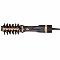 GA.MA Multistyler Gold Ion: è lo strumento multifunzione che rivoluziona la tua routine di styling. Include due accessori intercambiabili: la spazzola a doppia testa con setole miste, e l'asciugacapelli, perfetto per preparare la chioma prima dello styling. Dotato di 2 velocità, 3 impostazioni di temperatura e una potenza di 1200W. - Vista aggiuntiva 3