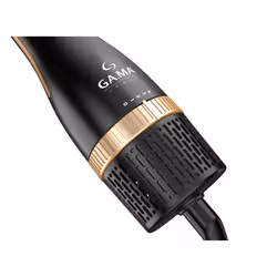 GA.MA Multistyler Gold Ion: è lo strumento multifunzione che rivoluziona la tua routine di styling. Include due accessori intercambiabili: la spazzola a doppia testa con setole miste, e l'asciugacapelli, perfetto per preparare la chioma prima dello styling. Dotato di 2 velocità, 3 impostazioni di temperatura e una potenza di 1200W. - Vista aggiuntiva 7