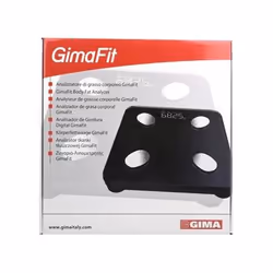 GIMA 27086 Quadrato Nero Bilancia pesapersone elettronica - Vista aggiuntiva 4