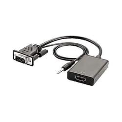 Kon.El.Co. 14.2800.96 cavo e adattatore video 0,15 m VGA (D-Sub) + 3.5mm HDMI Nero