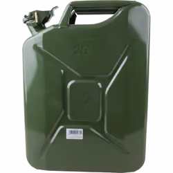 Tanica in metallo da 20 L, progettata per il trasporto sicuro di carburante e omologata TUV per garantire la conformità ai pi ...