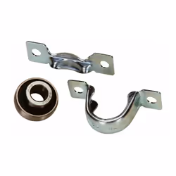 Supporto dritto in lamiera stampata con cuscinetto Ø 30 mm, modello SBPP 206.