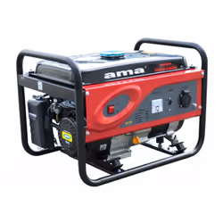 Generatore a benzina Ama monofase con AVR dotato di un potente motore a scoppio a 4 tempi da 196 cc . Ha dimensioni di 623x46 ...