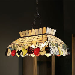 Perenz - Lampadario Tiffany Vetro Multicolor 2 Luci E27 Piccolo