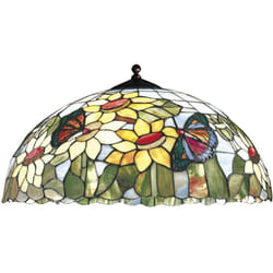 Perenz - Paralume Tiffany In Vetro Decorato Multicolor d. 45Cm Per Sospensione