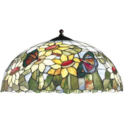 Perenz - Paralume Tiffany In Vetro Decorato Multicolor d. 55Cm Per Sospensione