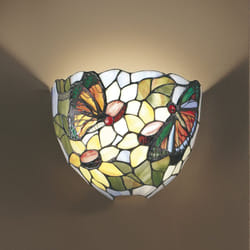 Perenz - Applique Tiffany Vetro Multicolor Fantasia 1 Luce E27