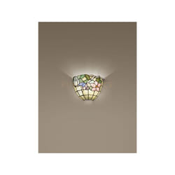 Perenz - tulipano Applique Tiffany 1 luce attacco E27 disegno fiori 26cm